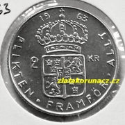 Švédsko - 2 kronor 1963 U