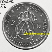 Švédsko - 5 kronor 1952 TS