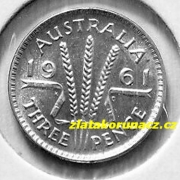 Austrálie - 3 pence 1961