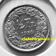 Švýcarsko - 1/2 frank 1959 B