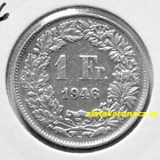 Švýcarsko - 1 frank 1946 B