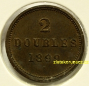 Guernesey - 2 doubles 1899 H