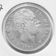 Itálie - 2 lire 1887 R