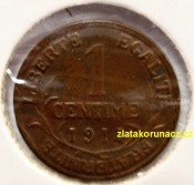 Francie - 1 centime 1914
