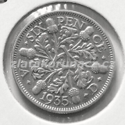 Anglie - 6 pence 1935