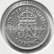 Anglie - 6 pence 1939