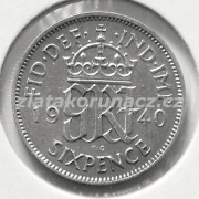 Anglie - 6 pence 1940