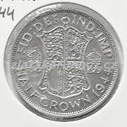 Anglie - 1/2 crown 1944