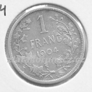 Belgie - 1 frank 1904