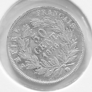Francie - 50 centimes 1856 BB