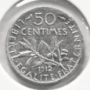 Francie - 50 centimes 1912