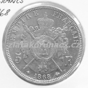 Francie - 5 frank 1868 BB