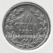 Holandsko - 10 cents 1893