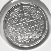 Holandsko - 25 cents 1940