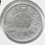 Indie-Britská- 1/2 rupee 1934