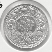 Indie-Britská- 1/2 rupee 1936