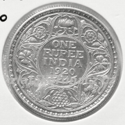 Indie -Britská-1 rupee 1920