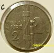 Itálie - 2 lira 1926 R
