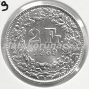 Švýcarsko - 2 frank 1959 B 