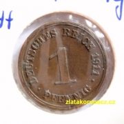 Německo - 1 Reich Pfennig 1911 G