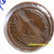 Německo - 1 Reich Pfennig 1912 G