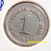Německo - 1 Reich Pfennig 1918 D