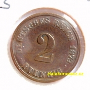 Německo - 2 Reich Pfennig 1873 C