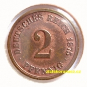 Německo - 2 Reich Pfennig 1875 G