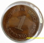 Německo - 1  Reich Pfennig 1875 E