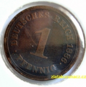 Německo - 1 Reich Pfennig 1886 E