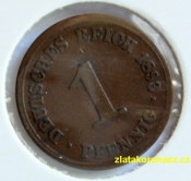 Německo - 1 Reich Pfennig 1893 F