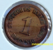 Německo - 1 Reich Pfennig 1894 E