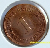 Německo - 1 Reich Pfennig 1896 A