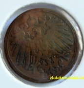 Německo - 1 Reich Pfennig 1896 E
