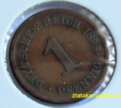 Německo - 1 Reich Pfennig 1898 E