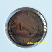 Německo - 1 Reich Pfennig 1900 E