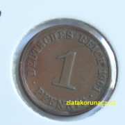 Německo - 1 Reich Pfennig 1901 A