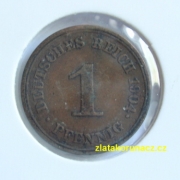 Německo - 1 Reich Pfennig 1904 E
