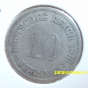 Německo - 10 Reich Pfennig 1873 G