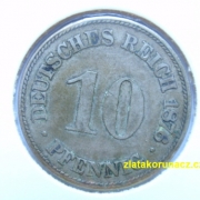 Německo - 10 Reich Pfennig 1876 C