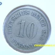 Německo - 10 Reich Pfennig 1893 A
