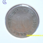 Německo - 10 Reich Pfennig 1897 G