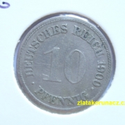 Německo - 10 Reich Pfennig 1900 G