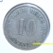 Německo - 10 Reich Pfennig 1900 J