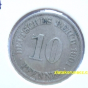 Německo - 10 Reich Pfennig 1901 A