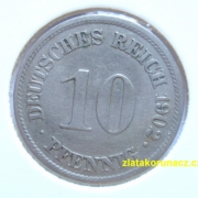 Německo - 10 Reich Pfennig 1902 A