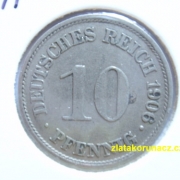 Německo - 10 Reich Pfennig 1906 A