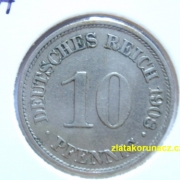 Německo - 10 Reich Pfennig 1908 A