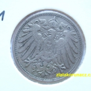 Německo - 10 Reich Pfennig 1911 J