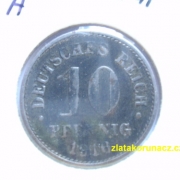 Německo - 10 Reich Pfennig 1916 A